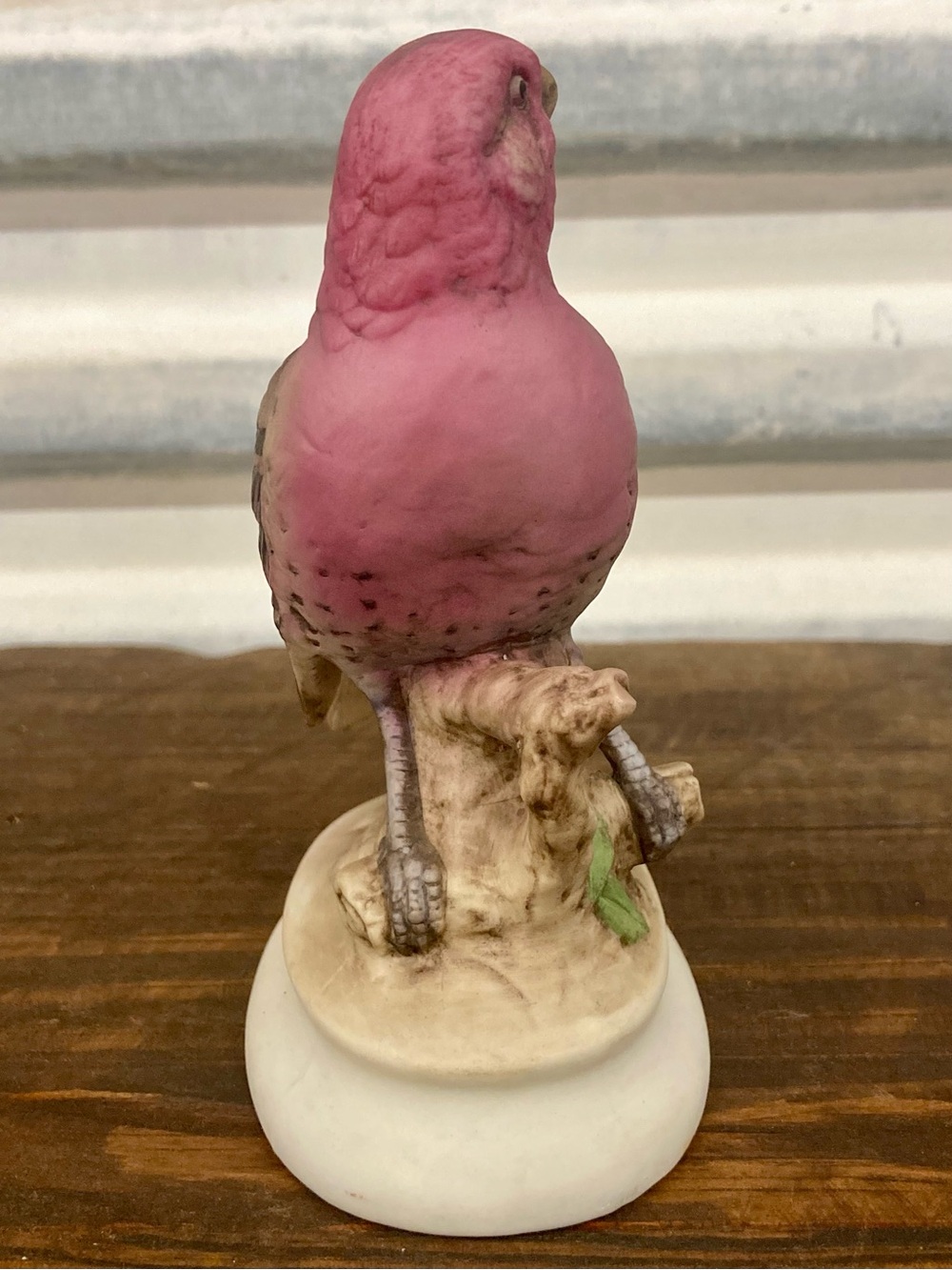 Lefton China "House Finch" Hand Painted Ceramic Bird Figurine KW4206 Pink Brown - Picture 3 of 12